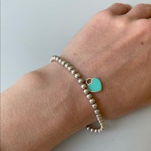 Return to Tiffany Blue Heart Tag Silver Bracelet